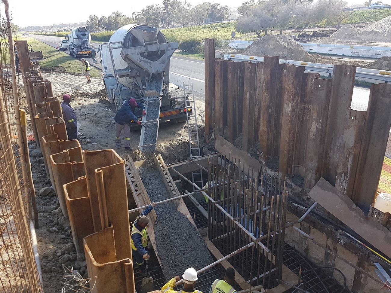 Figure 8: Foundation Casting (Photo Credit: W Scheepers)